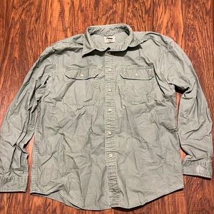 lol bean sunwashed canvas shirt